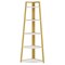 Tribesigns 70" Tall Corner Shelf 5 Tier Rustic Industrial Bookcase Plant Stand